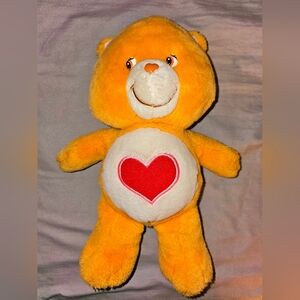 Vintage Care Bears Tenderheart Bear Plush Stuffed Animal 2002 Tender Heart 8”